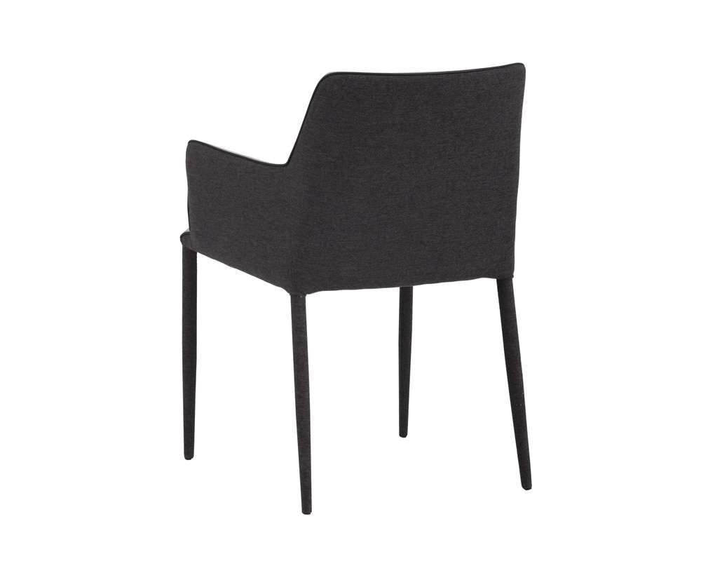Sunpan - Ikon Renee Dining Armchair - Armour Grey / Dark Slate - 103158 veiw 3
