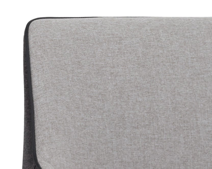 Sunpan - Ikon Renee Dining Armchair - Armour Grey / Dark Slate - 103158_CLOSEOUT view 6