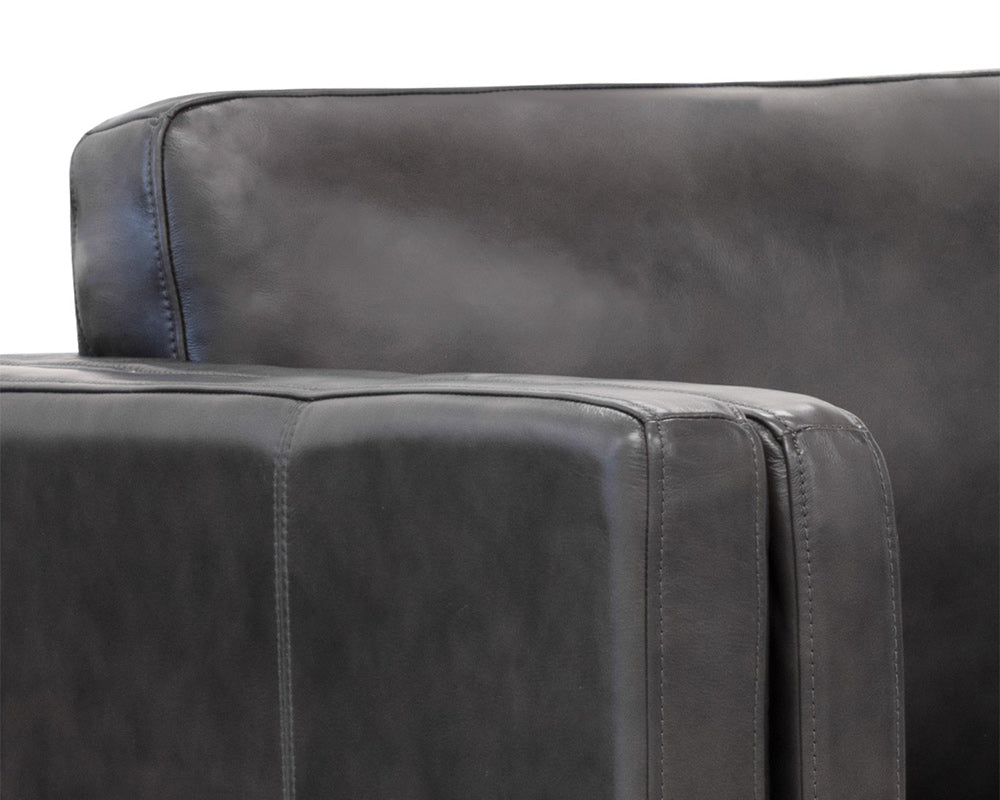 Sunpan - Westport Richmond Sofa - Brentwood Charcoal Leather - 110576 view 6