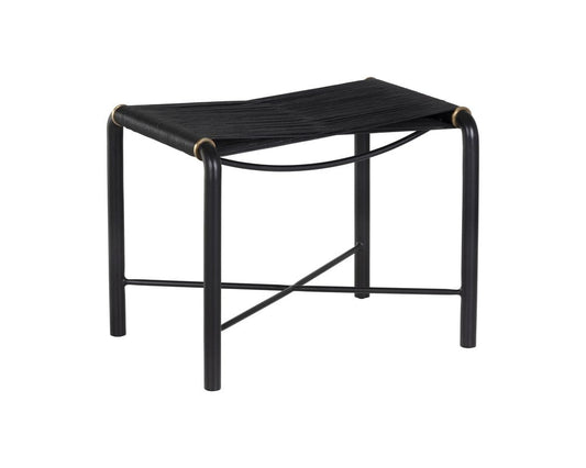 Sunpan - Riz Stool - Black Leather - 107086 view 1