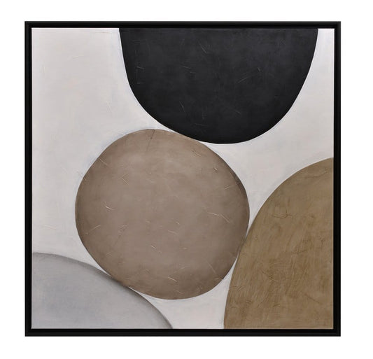 Sunpan - Rocky Road - 48in X 48in - Black Floater Frame - A0167 view 1
