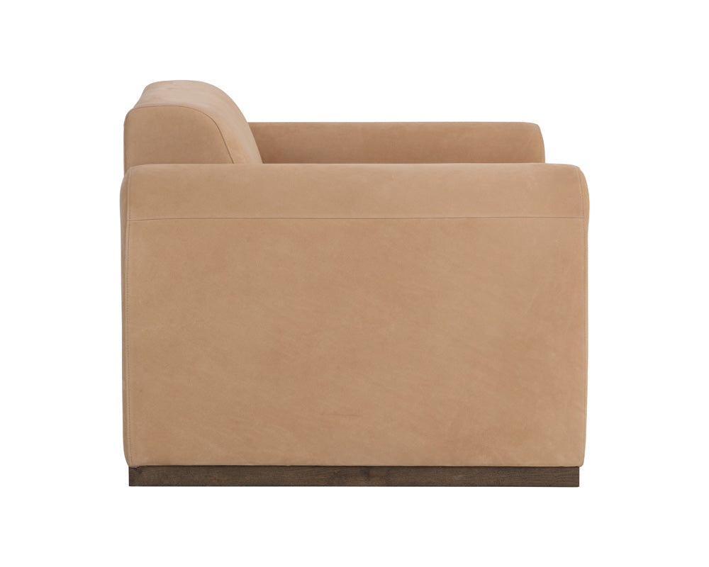 Sunpan - Westport Romer Armchair - Distressed Brown - Nubuck Tan Leather - 111815_CLOSEOUT view 4