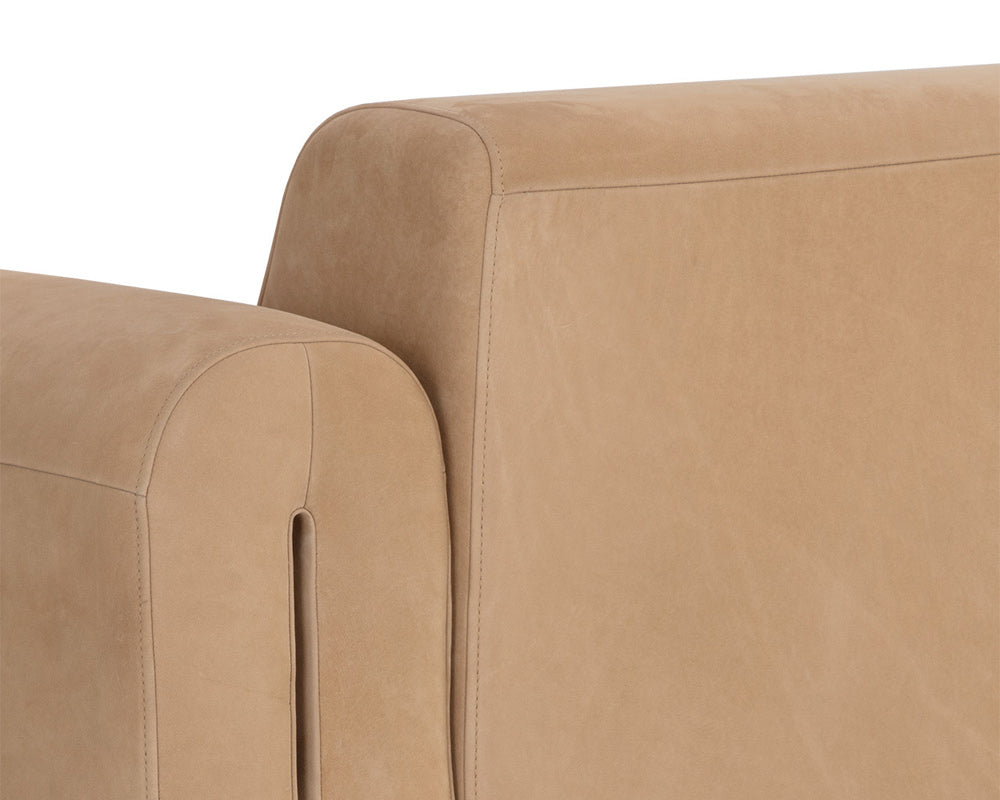 Sunpan - Westport Romer Armchair - Distressed Brown - Nubuck Tan Leather - 111815_CLOSEOUT view 7