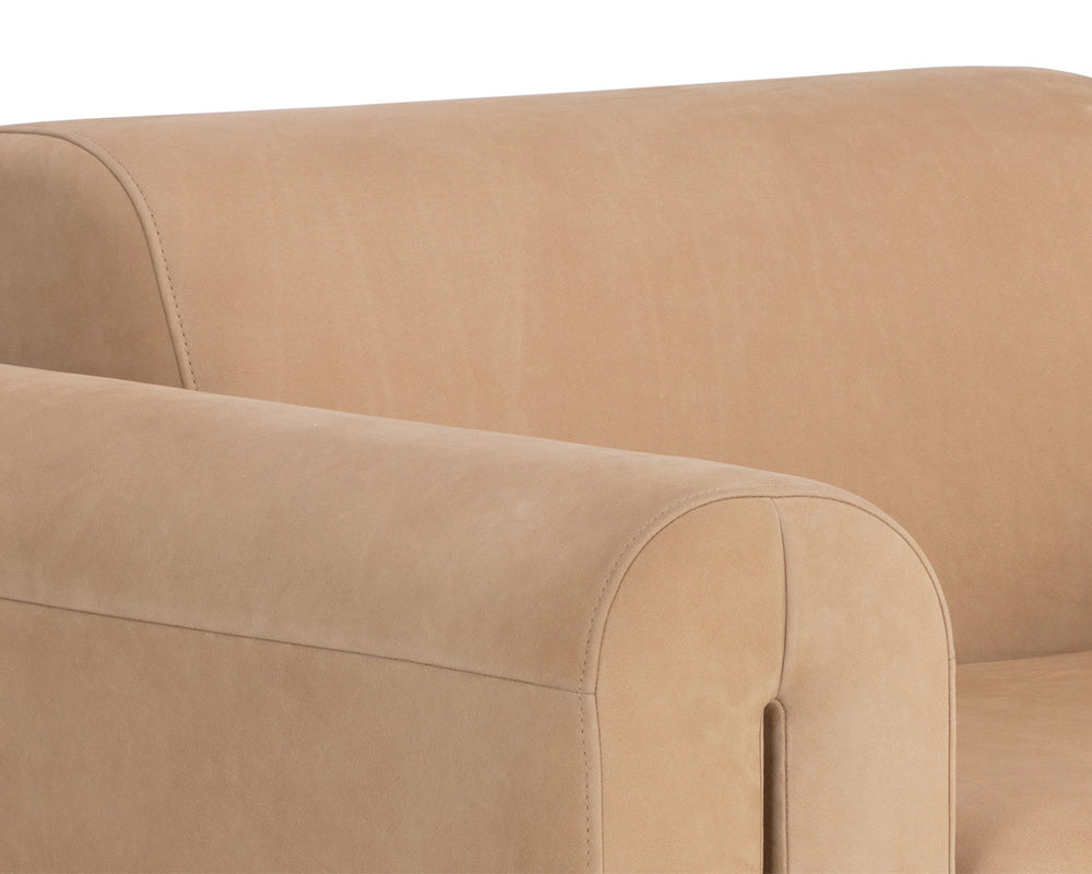 Sunpan - Westport Romer Armchair - Distressed Brown - Nubuck Tan Leather - 111815_CLOSEOUT view 8