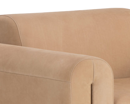 Sunpan - Westport Romer Armchair - Distressed Brown - Nubuck Tan Leather - 111815_CLOSEOUT view 8