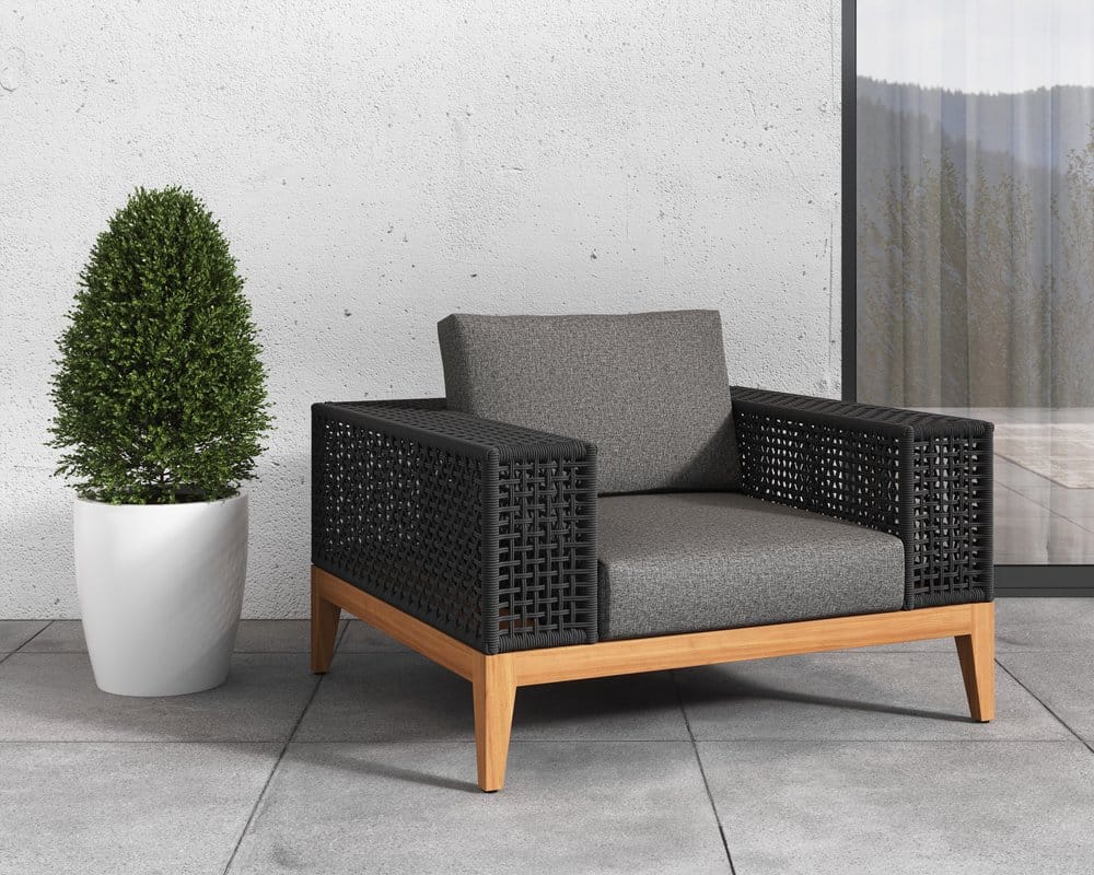 Sunpan - Salerno Armchair - Gracebay Grey - 109513_CLOSEOUT view 6