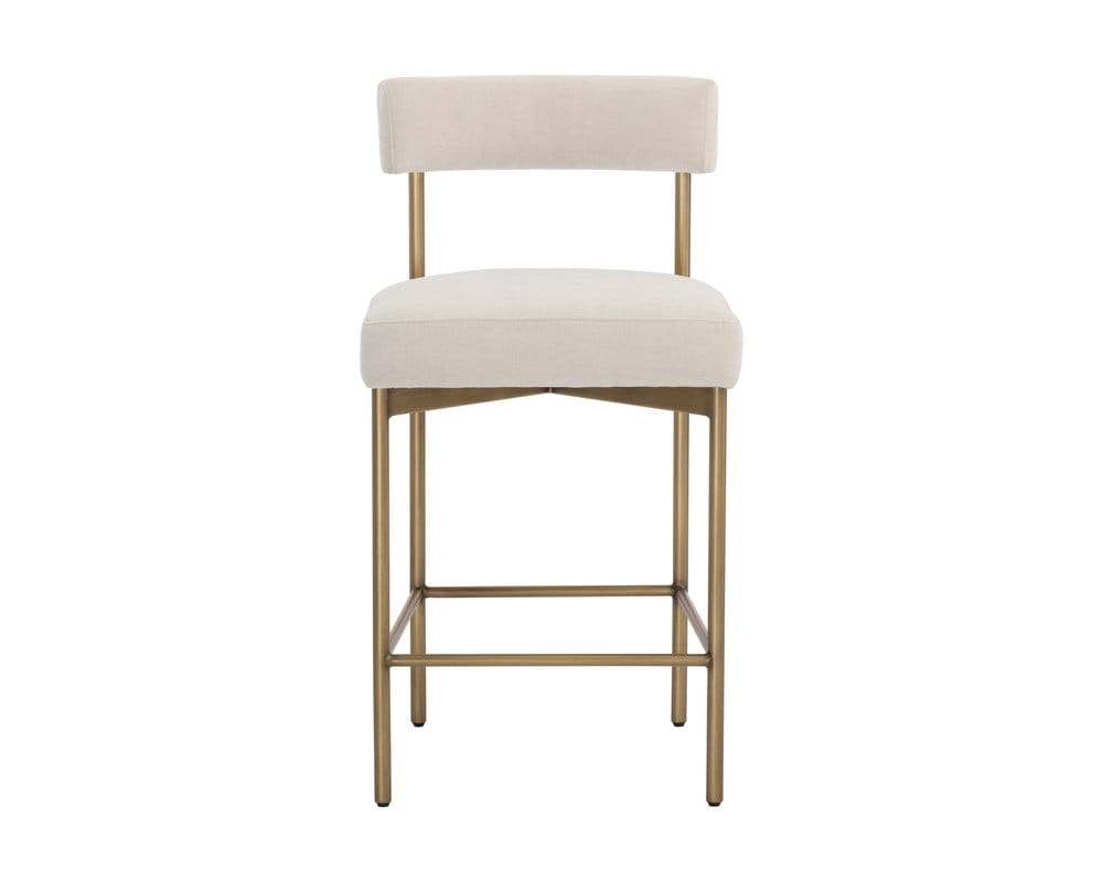 Sunpan - Seneca Counter Stool - Antique Brass - Danny Ivory - 109135 view 2