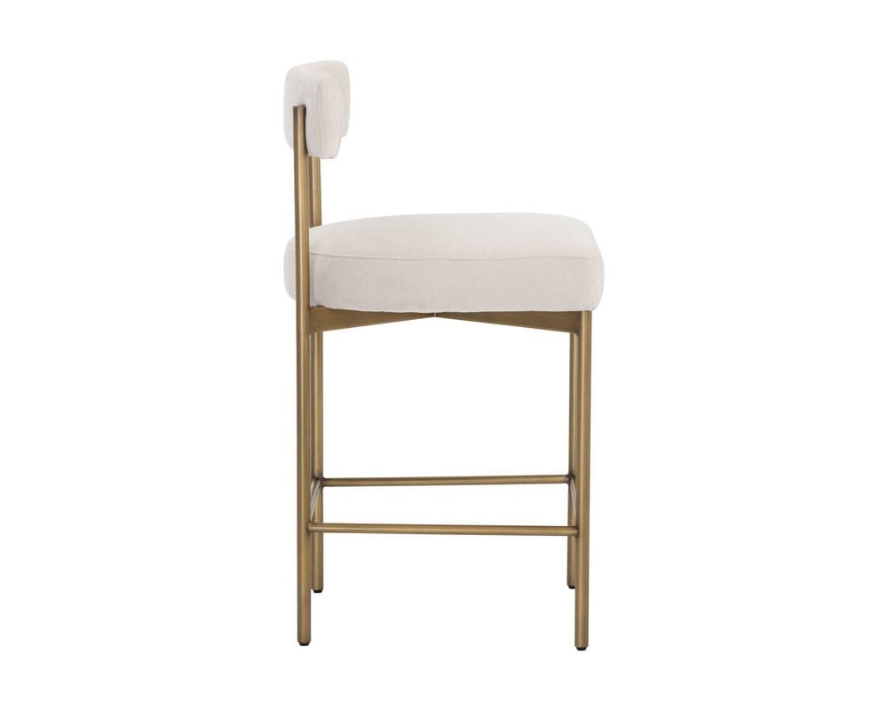 Sunpan - Seneca Counter Stool - Antique Brass - Danny Ivory - 109135 view 3
