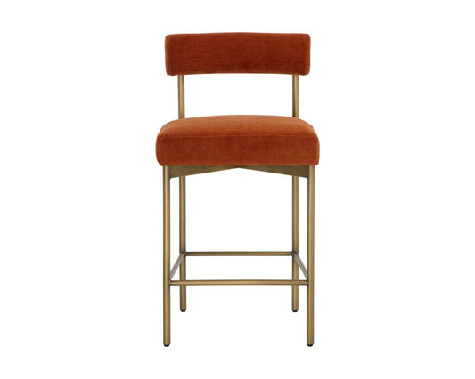 Sunpan - Seneca Counter Stool - Antique Brass - Danny Rust - 109134 view 2