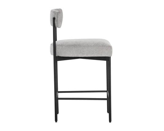 Sunpan - Seneca Counter Stool - Black - Polo Club Stone - 106514 view 2