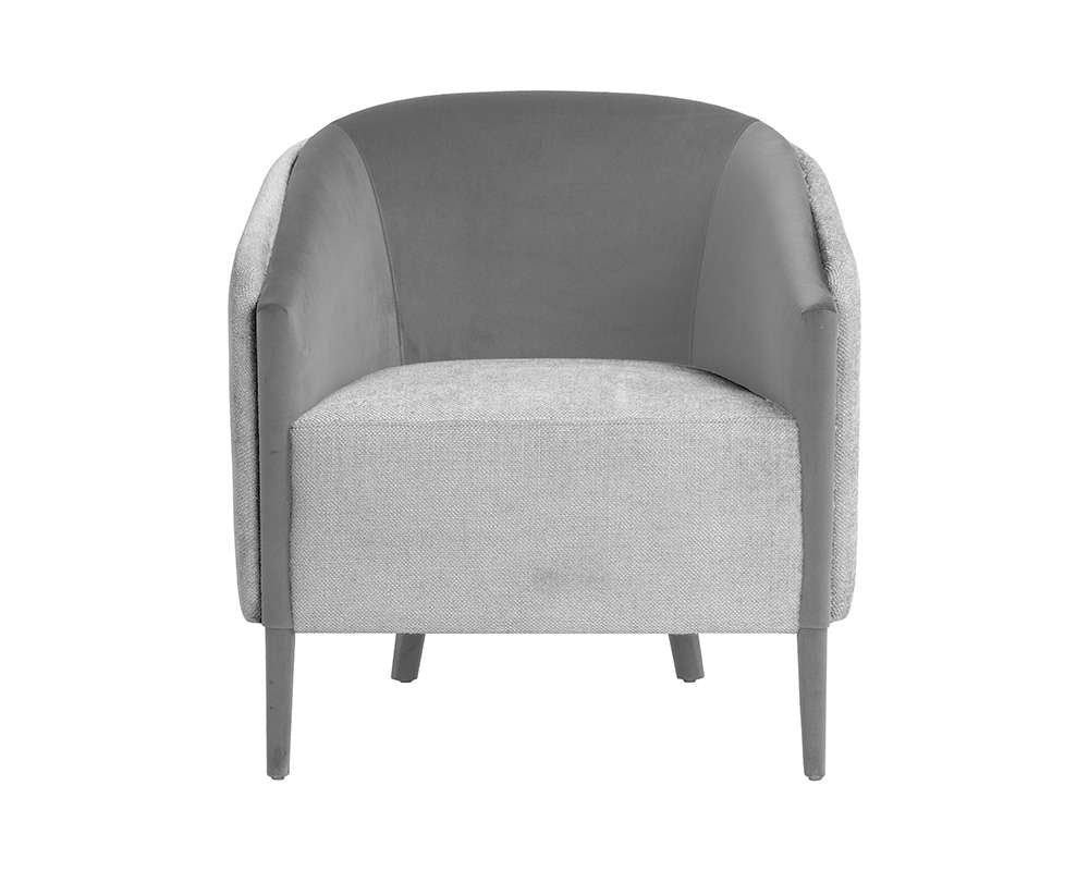 Sunpan - Ikon Sheva Armchair - San Remo Winter Cloud / Antonio Charcoal - 108052 veiw 2