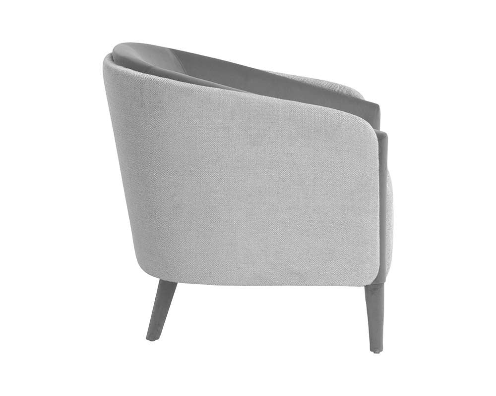 Sunpan - Ikon Sheva Armchair - San Remo Winter Cloud / Antonio Charcoal - 108052 veiw 3