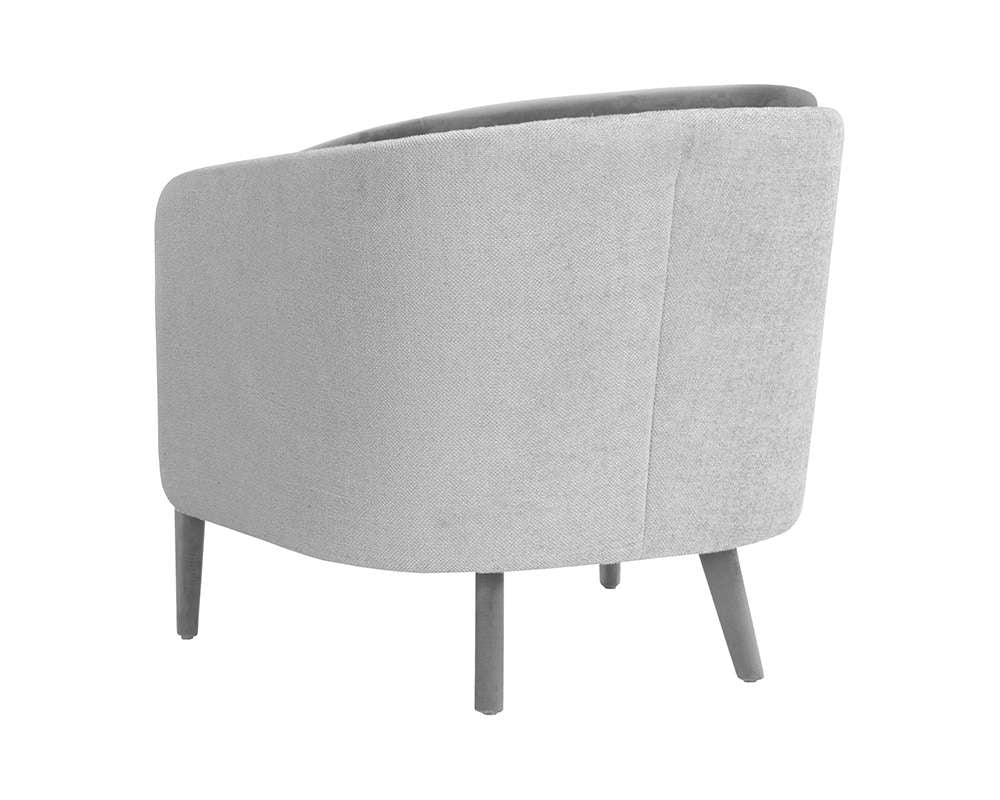Sunpan - Ikon Sheva Armchair - San Remo Winter Cloud / Antonio Charcoal - 108052 veiw 4