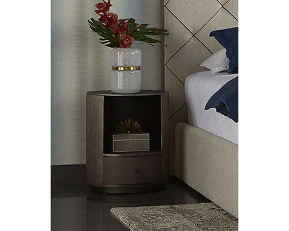 Sunpan - Siena Nightstand Round - Gunmetal - 105498 veiw 4