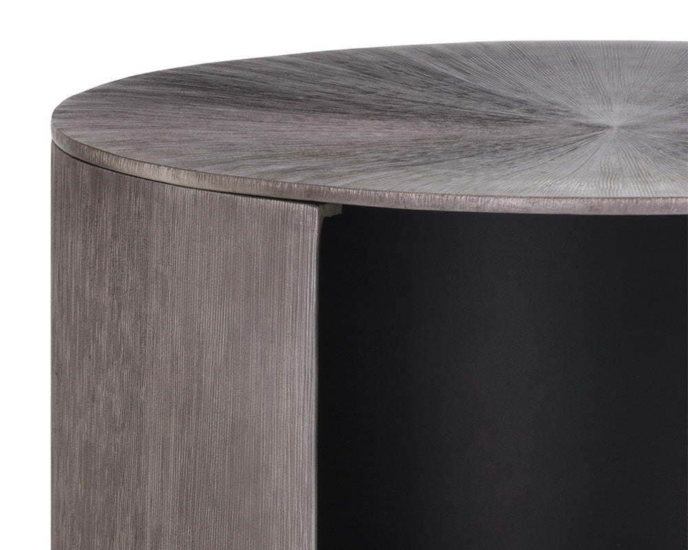 Sunpan - Siena Nightstand Round - Gunmetal - 105498 view 5