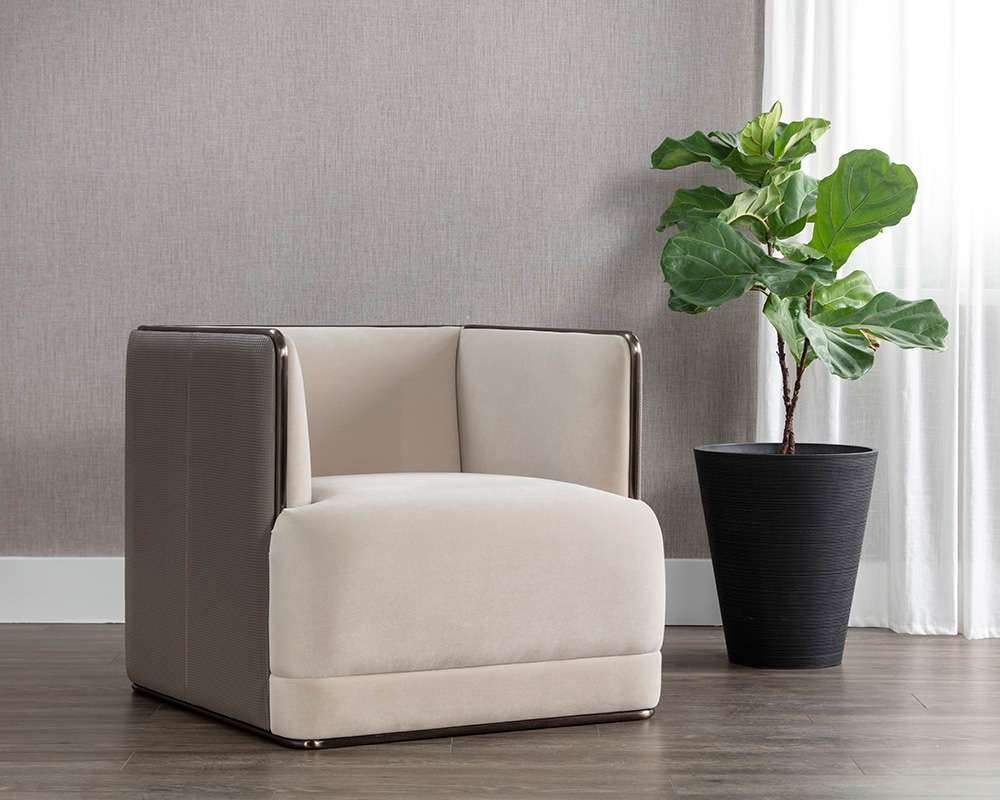 Sunpan - Ikon Sierra Armchair - Meg Taupe / Porcini Taupe - 108049 veiw 5