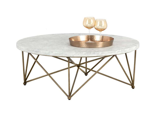 Sunpan - Ikon Skyy Coffee Table - Round - 103515_CLOSEOUT veiw 1