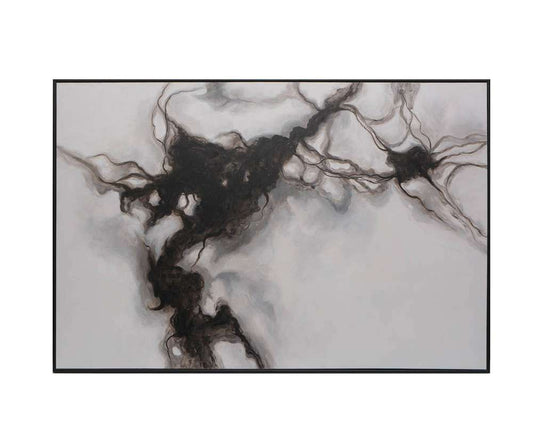Sunpan - Smoke Screen - 72in X 48in - Black Floater Frame - A0202 veiw 1