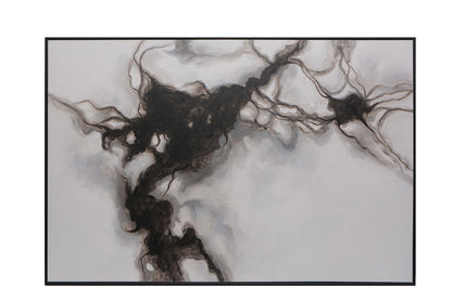 Sunpan - Smoke Screen - 72in X 48in - Black Floater Frame - A0202 view 5