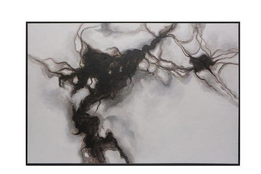 Sunpan - Smoke Screen - 72in X 48in - Black Floater Frame - A0202 view 1