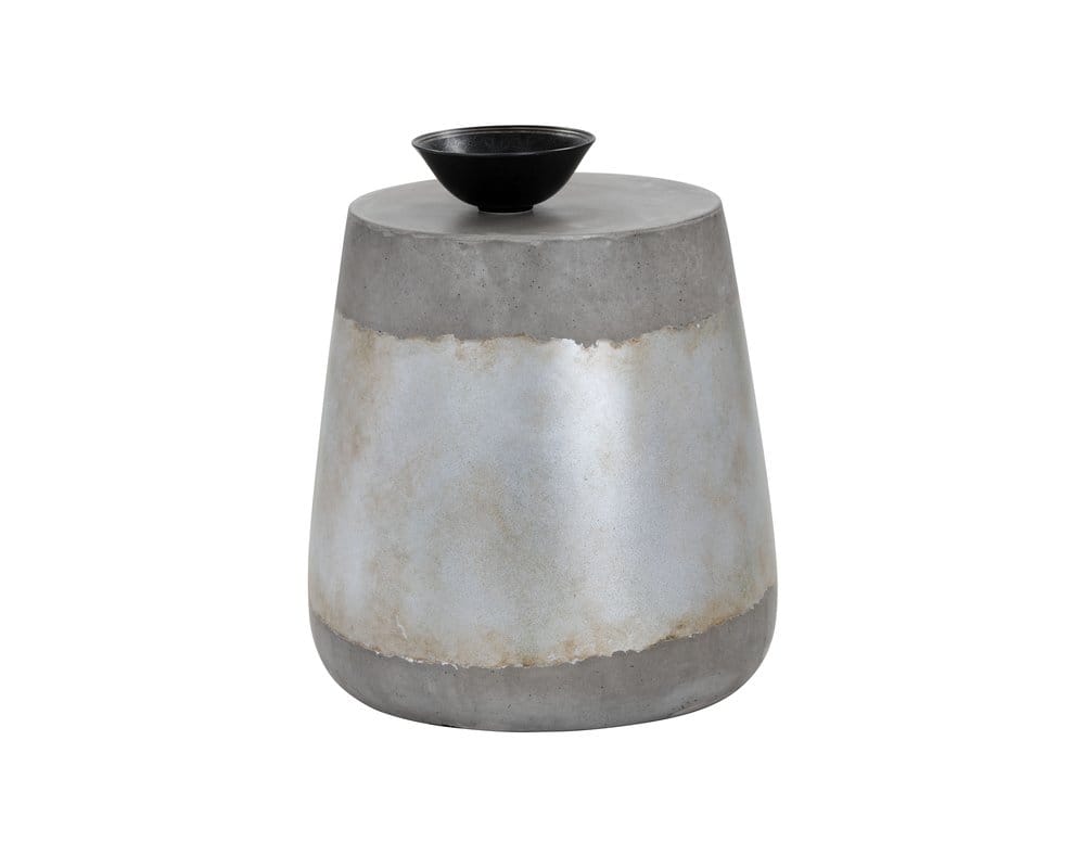 Sunpan - Solterra Aries Side Table - Silver - 101376 view 1