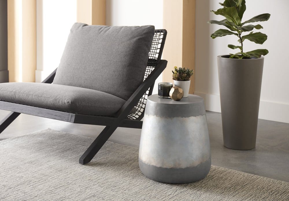Sunpan - Solterra Aries Side Table - Silver - 101376 view 3
