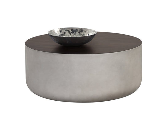 Sunpan - Solterra Diaz Coffee Table - Grey - Wood Grain Brown - 107196 view 1