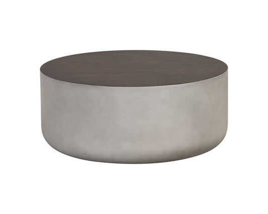 Sunpan - Solterra Diaz Coffee Table - Grey - Wood Grain Brown - 107196 view 2