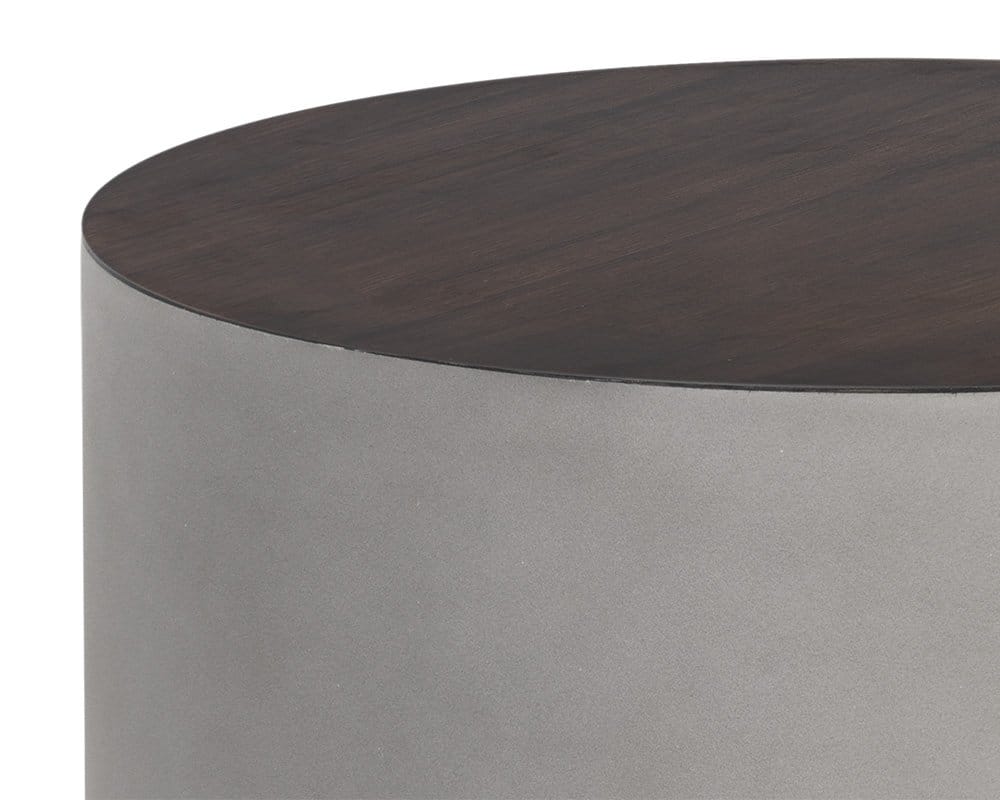 Sunpan - Solterra Diaz End Table - Grey - Wood Grain Brown - 107197 view 5