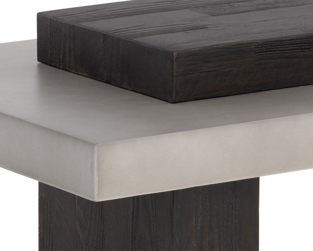Sunpan - Solterra Herriot Coffee Table - Dark Brown / Grey - 108550 view 5