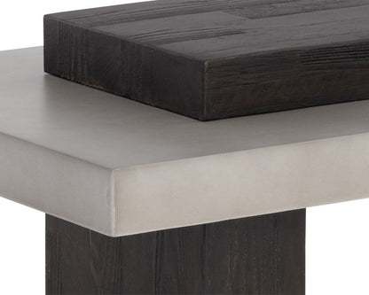 Sunpan - Solterra Herriot Coffee Table - Dark Brown / Grey - 108550 view 5