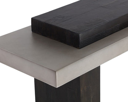 Sunpan - Solterra Herriot Console Table - Dark Brown / Grey - 108549 view 5