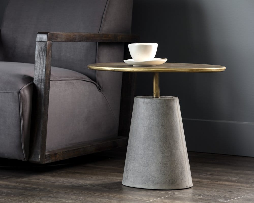 Sunpan - Solterra Kadin End Table - Grey - 105763 view 3