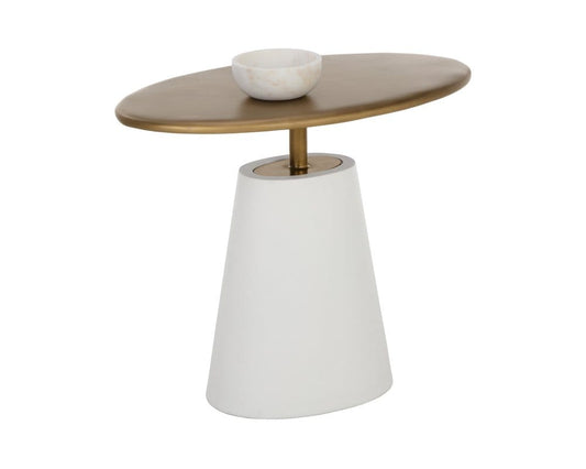 Sunpan - Solterra Kadin End Table - White - 108116 view 1