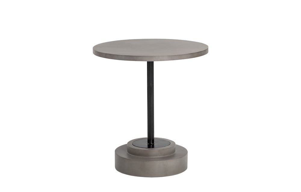 Sunpan - Solterra Marlowe Bistro Table - Black - Grey - 27.5in - 105333 view 1