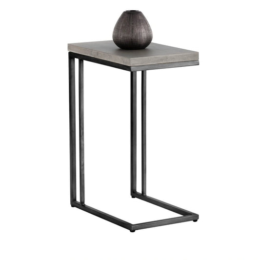 Sunpan - Solterra Sawyer End Table - Black - Grey - 102166 view 2