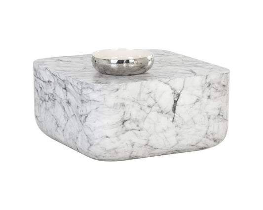 Sunpan - Solterra Strut Coffee Table - Marble Look - 107191 view 1