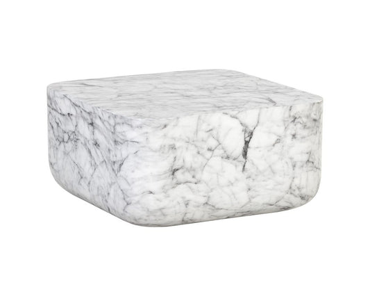 Sunpan - Solterra Strut Coffee Table - Marble Look - 107191 view 2