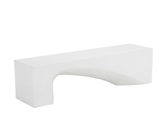 Sunpan - Soma Bench - White - 110445_CLOSEOUT view 1