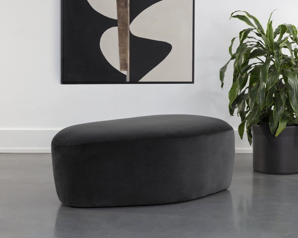 Sunpan - Soraya Ottoman - Shadow Grey - 111579 view 4