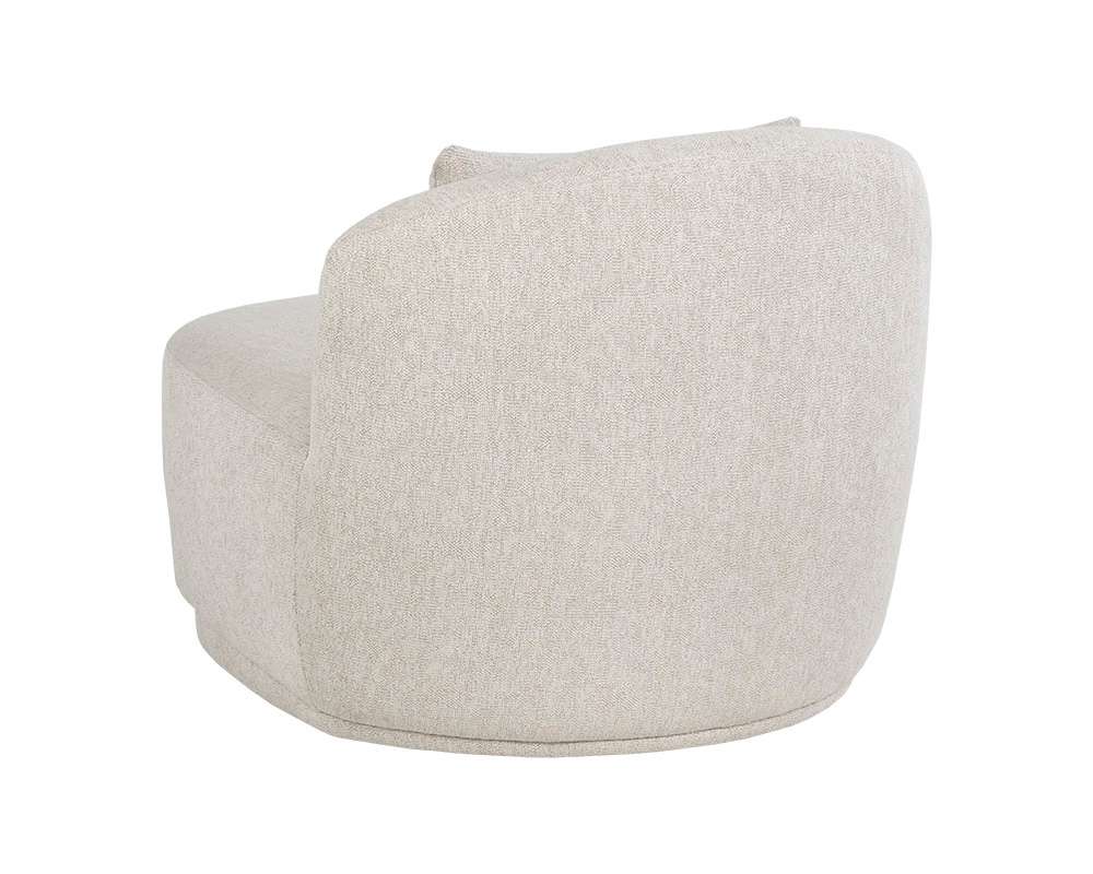 Sunpan - MIXT Soraya Swivel Armless Chair - Dove Cream - 107454 veiw 4