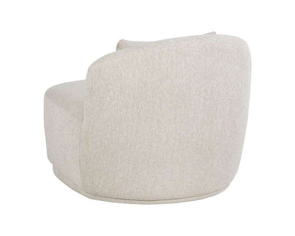 Sunpan - MIXT Soraya Swivel Armless Chair - Dove Cream - 107454 veiw 4