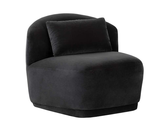 Sunpan - Soraya Swivel Armless Chair - Shadow Grey - 111581 veiw 1