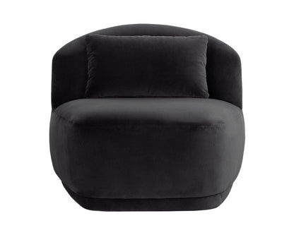 Sunpan - Soraya Swivel Armless Chair - Shadow Grey - 111581 view 2
