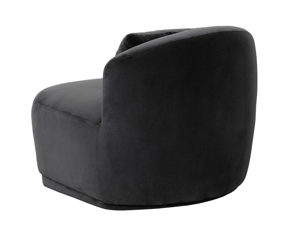 Sunpan - Soraya Swivel Armless Chair - Shadow Grey - 111581 view 3