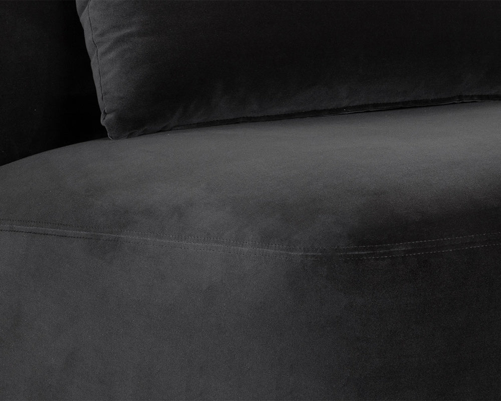 Sunpan - Soraya Swivel Armless Chair - Shadow Grey - 111581 view 8