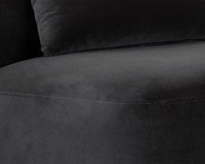 Sunpan - Soraya Swivel Armless Chair - Shadow Grey - 111581 view 8