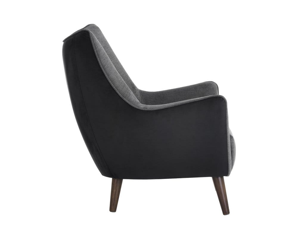 Sunpan - Sorrel Lounge Chair - Polo Club Kohl Grey / Abbington Black - 105464 view 3