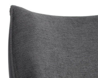 Sunpan - Sorrel Lounge Chair - Polo Club Kohl Grey / Abbington Black - 105464 view 7