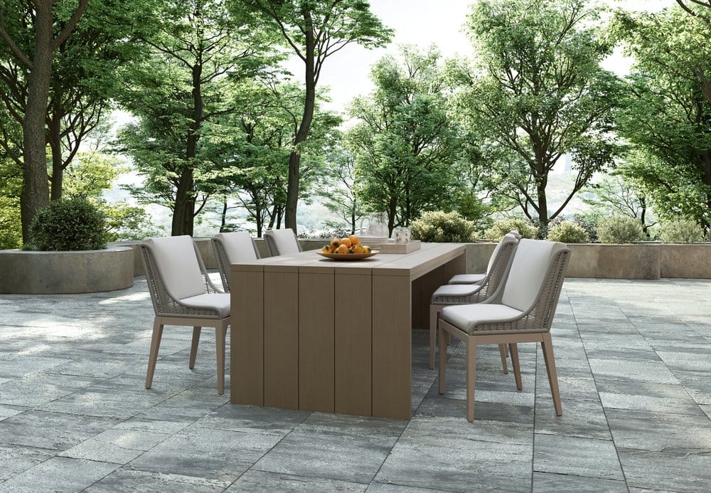 Sunpan - Sorrento Dining Chair - Drift Brown - Palazzo Cream - 110736 view 8